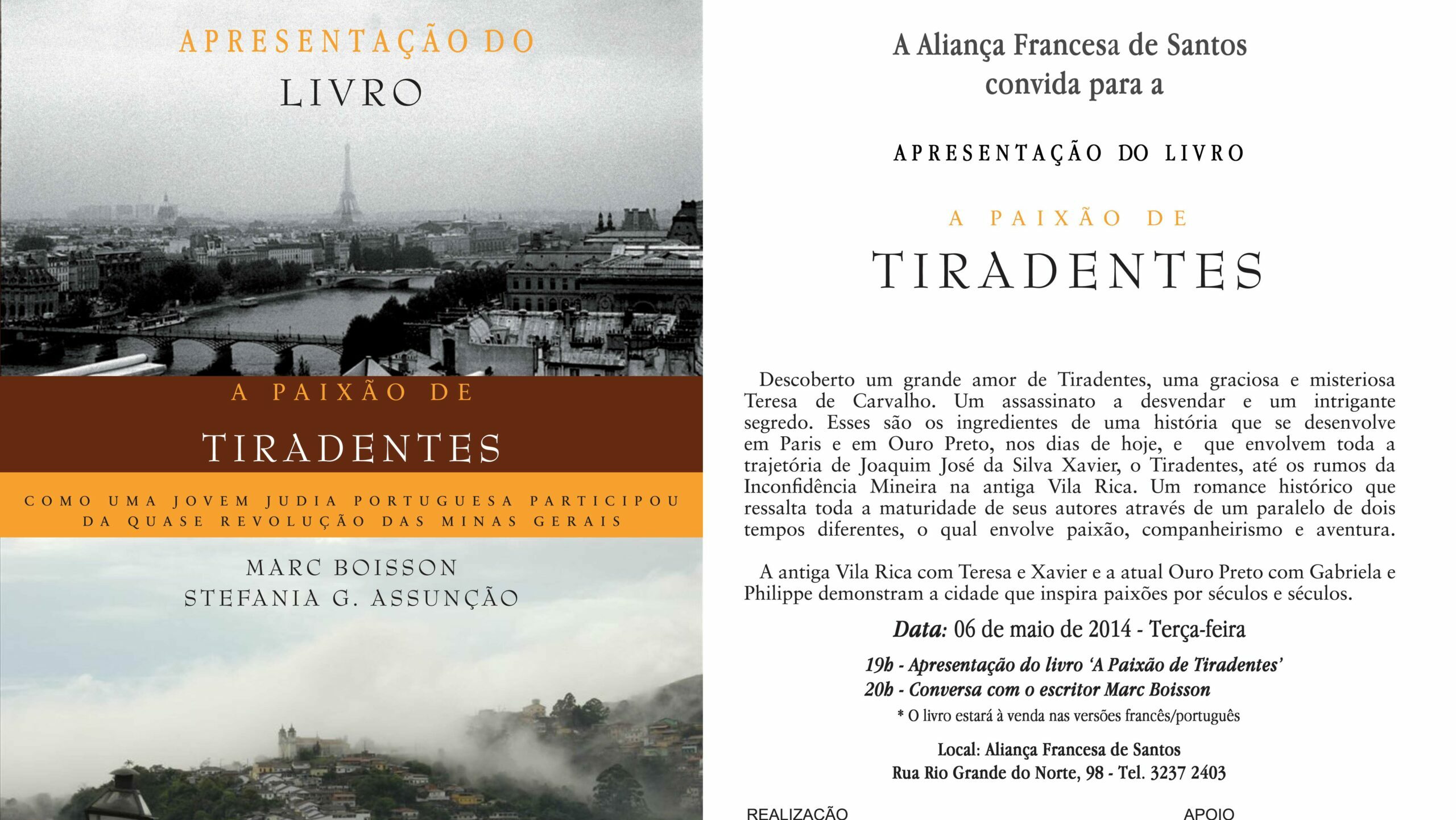 Présentation de A paixão de Tiradentes à Santos – SP – Brésil